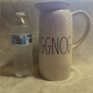 Rae Dunn Cream Ceramic Eggnog Pitcher